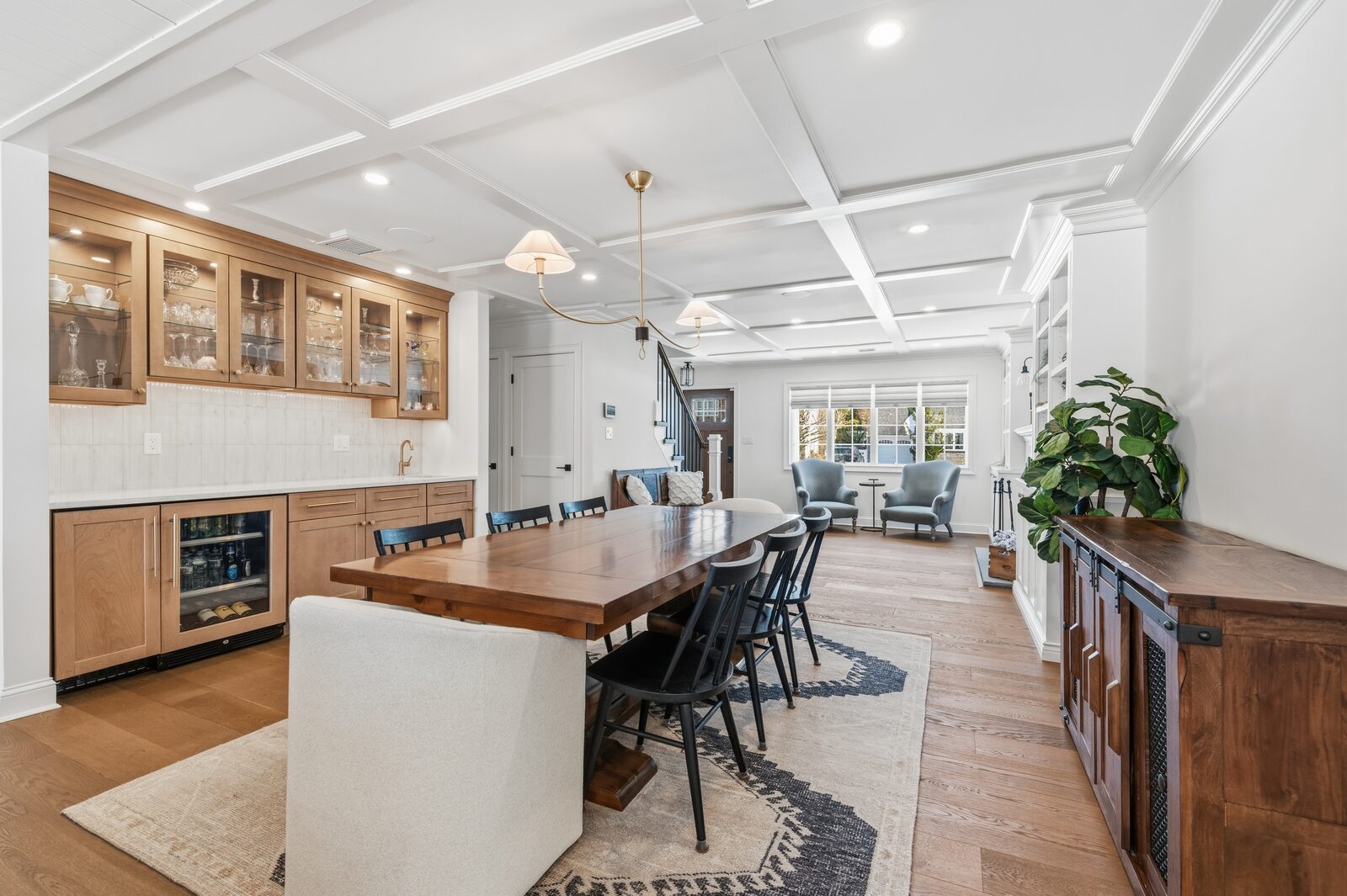 Renovated kitchen with custom cabinetry, view 030