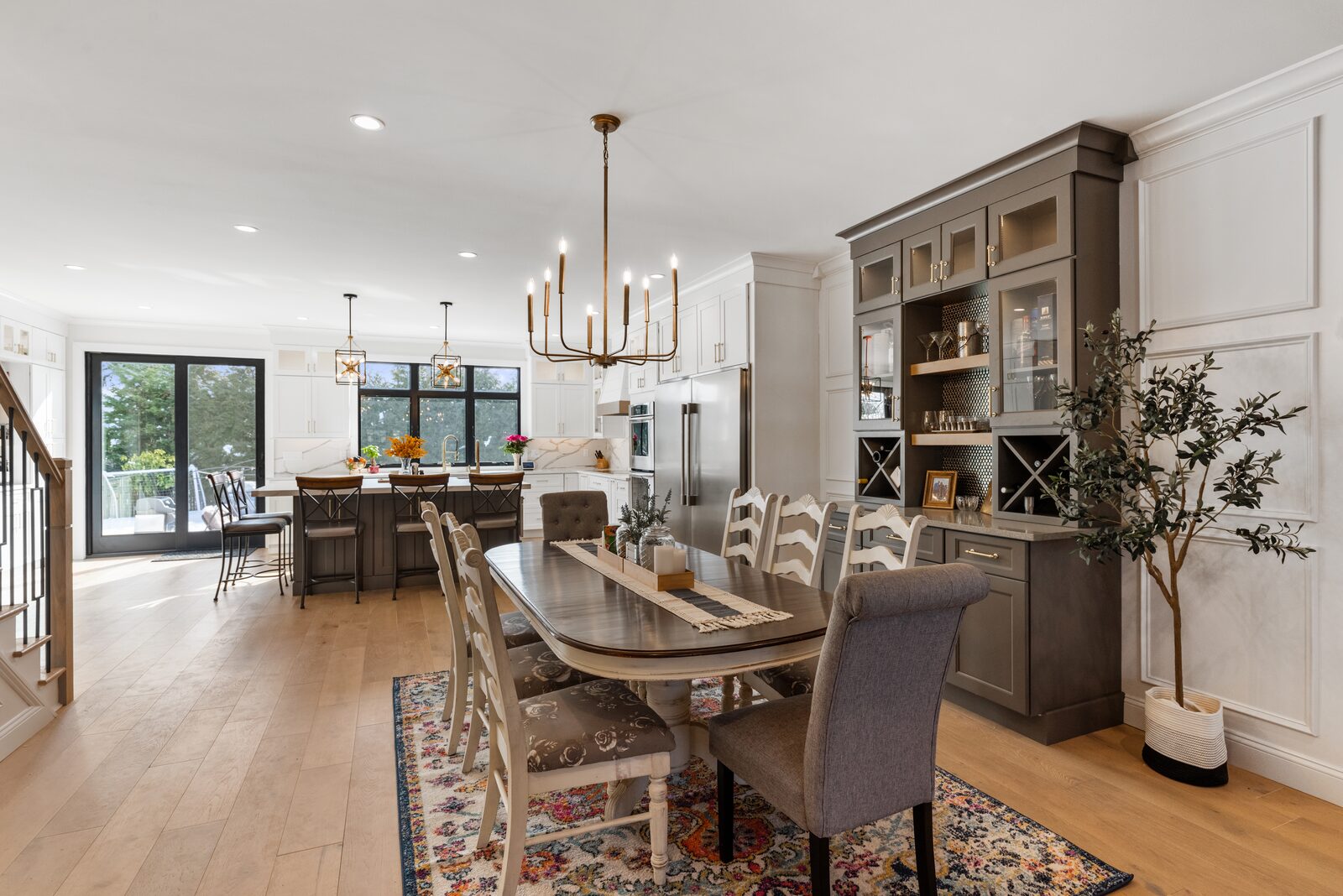 Renovated kitchen with custom cabinetry, view 103