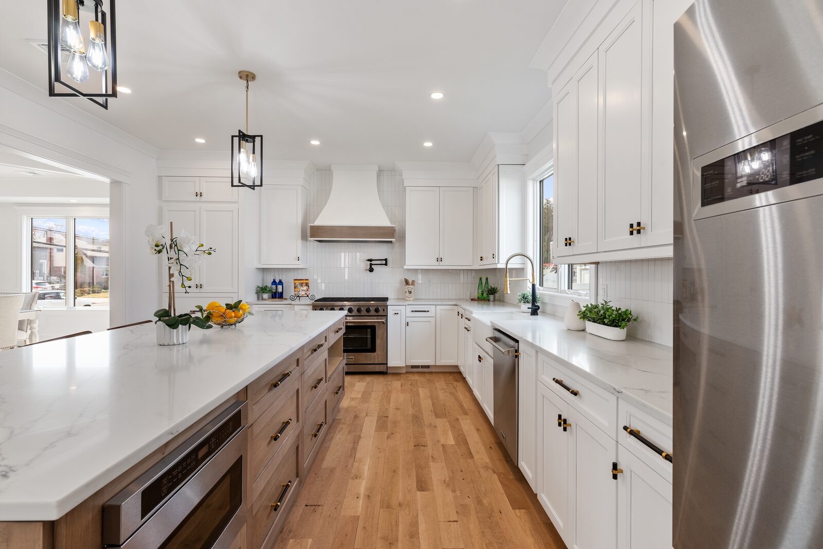 Renovated kitchen with custom cabinetry, view 115
