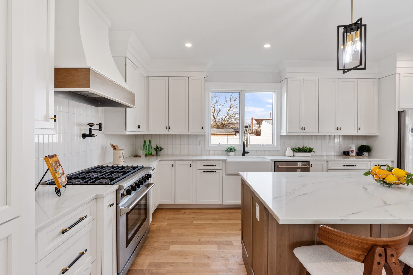 Renovated kitchen with custom cabinetry, view 116