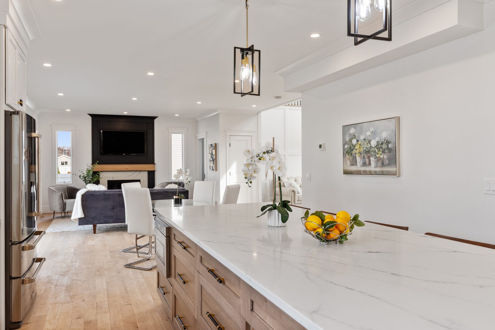 Renovated kitchen with custom cabinetry, view 118