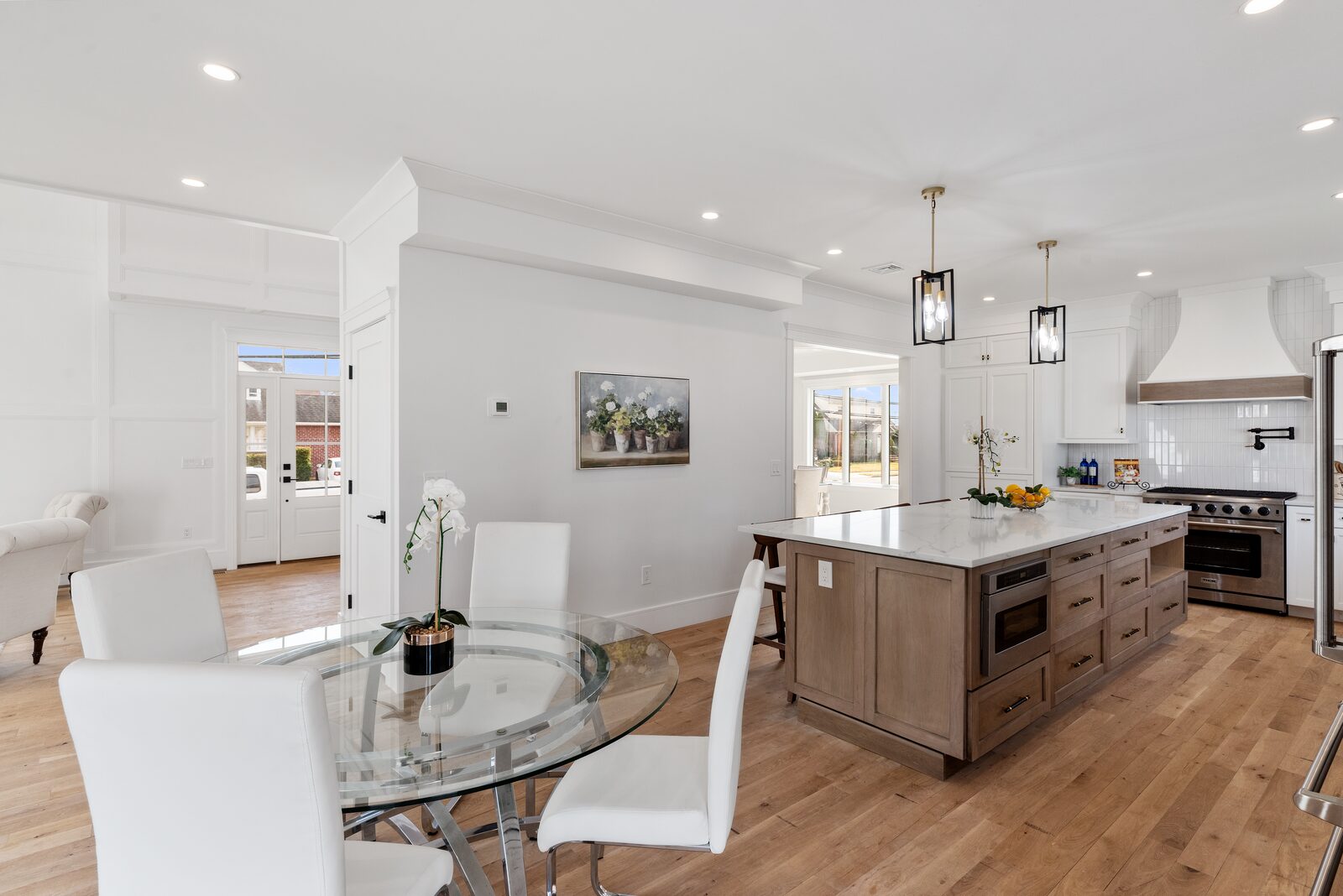 Renovated kitchen with custom cabinetry, view 123