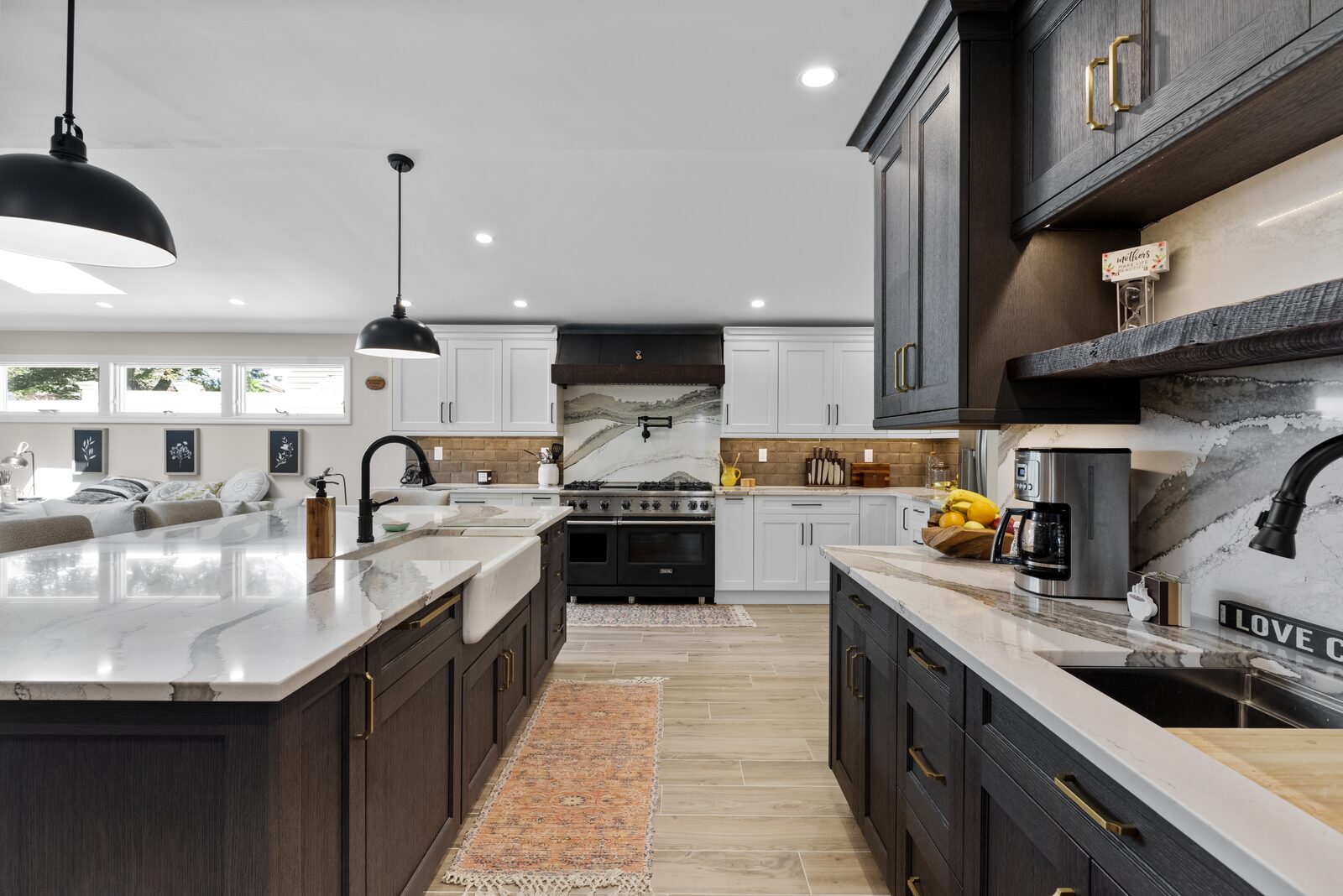 Renovated kitchen with custom cabinetry, view 131