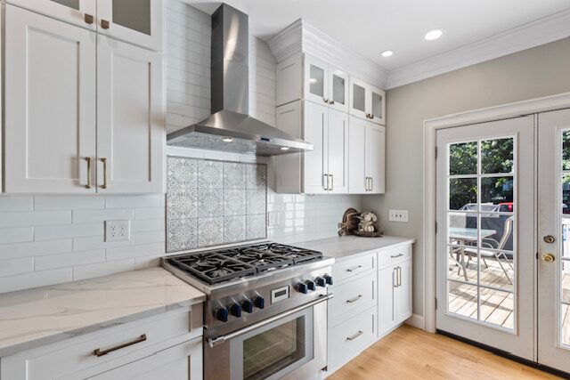 Renovated kitchen with custom cabinetry, view 137