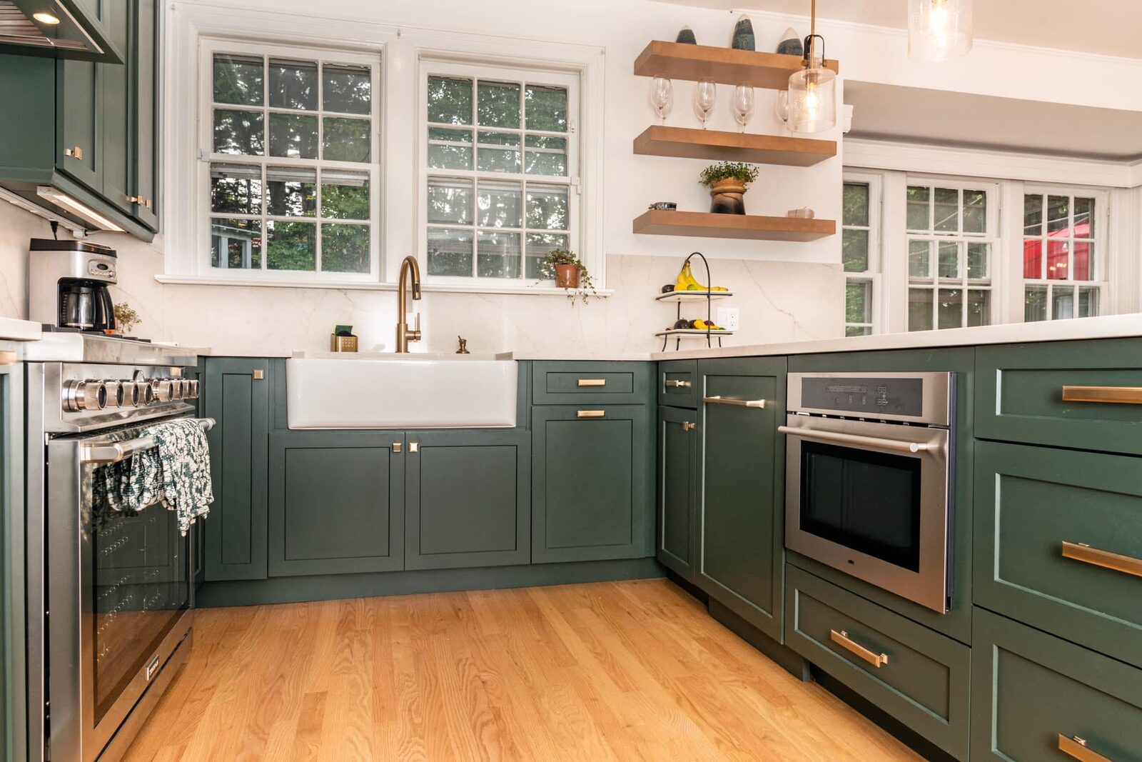 Renovated kitchen with custom cabinetry, view 150