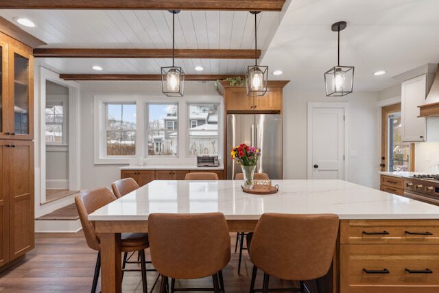 Renovated kitchen with custom cabinetry, view 156