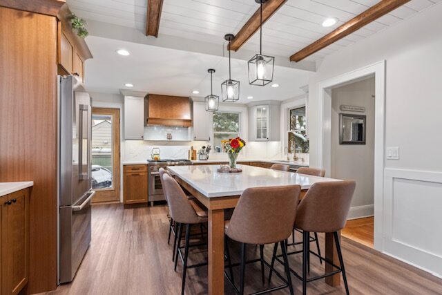 Renovated kitchen with custom cabinetry, view 165