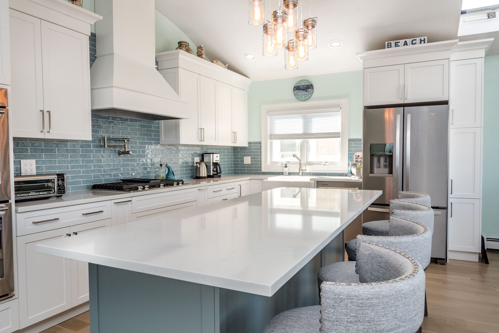 Renovated kitchen with custom cabinetry, view 166