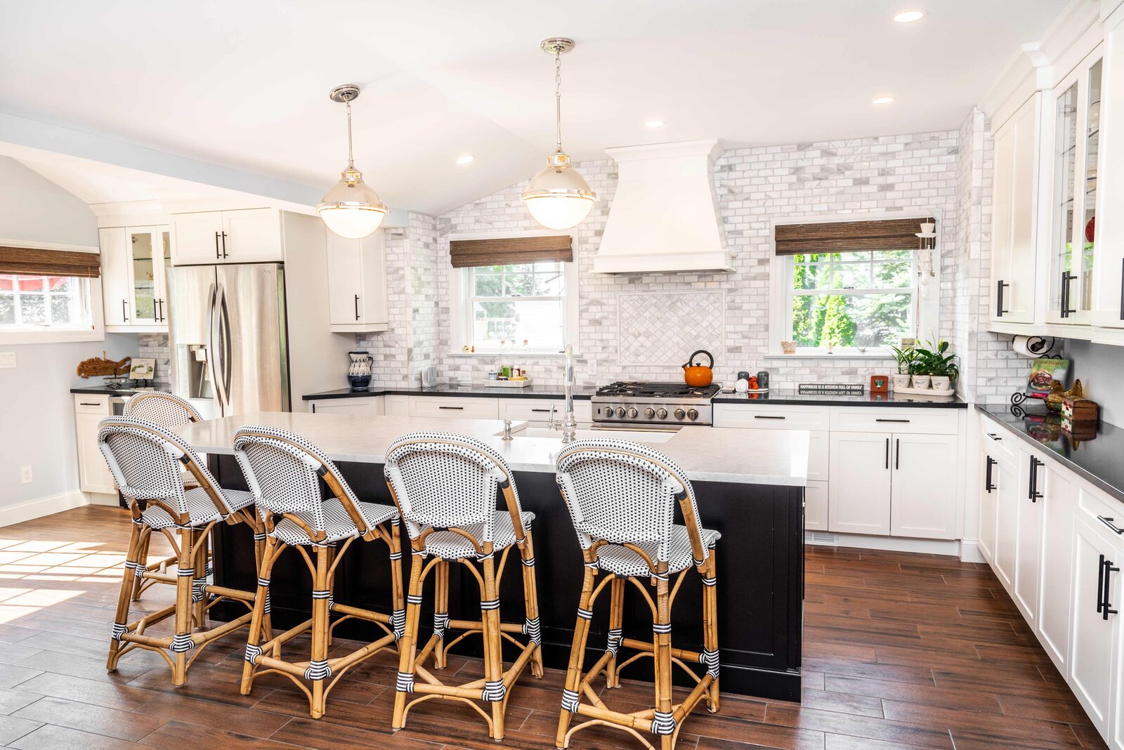 Renovated kitchen with custom cabinetry, view 170