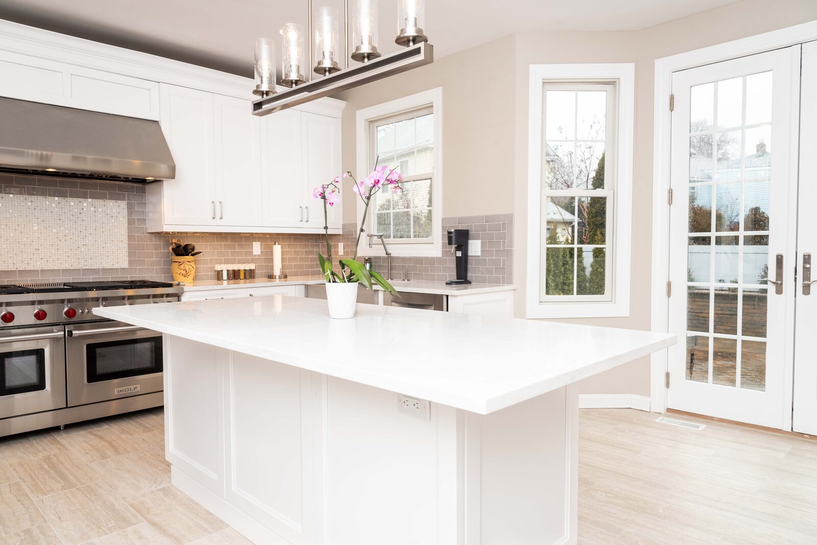 Renovated kitchen with custom cabinetry, view 171