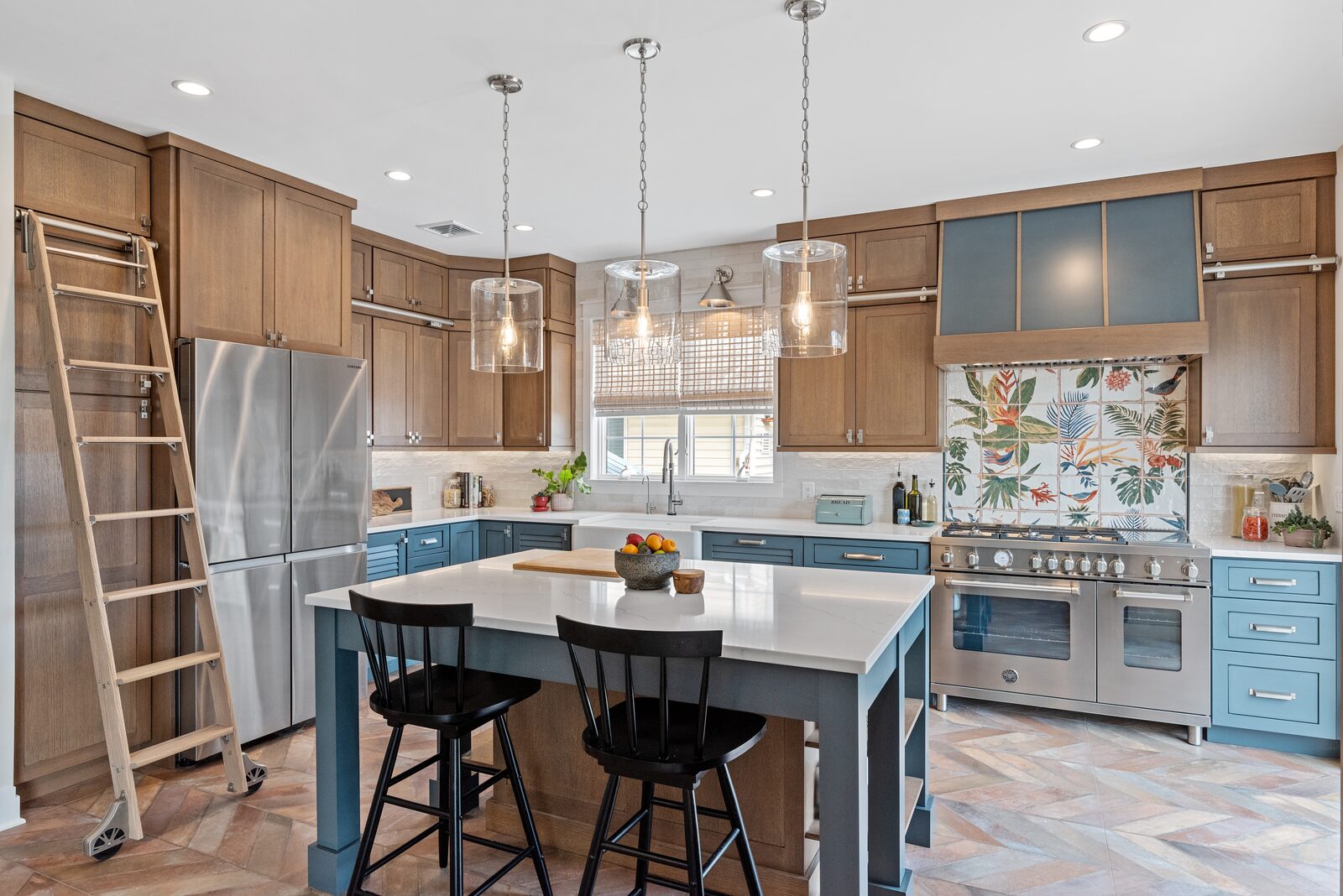 Renovated kitchen with custom cabinetry, view 172