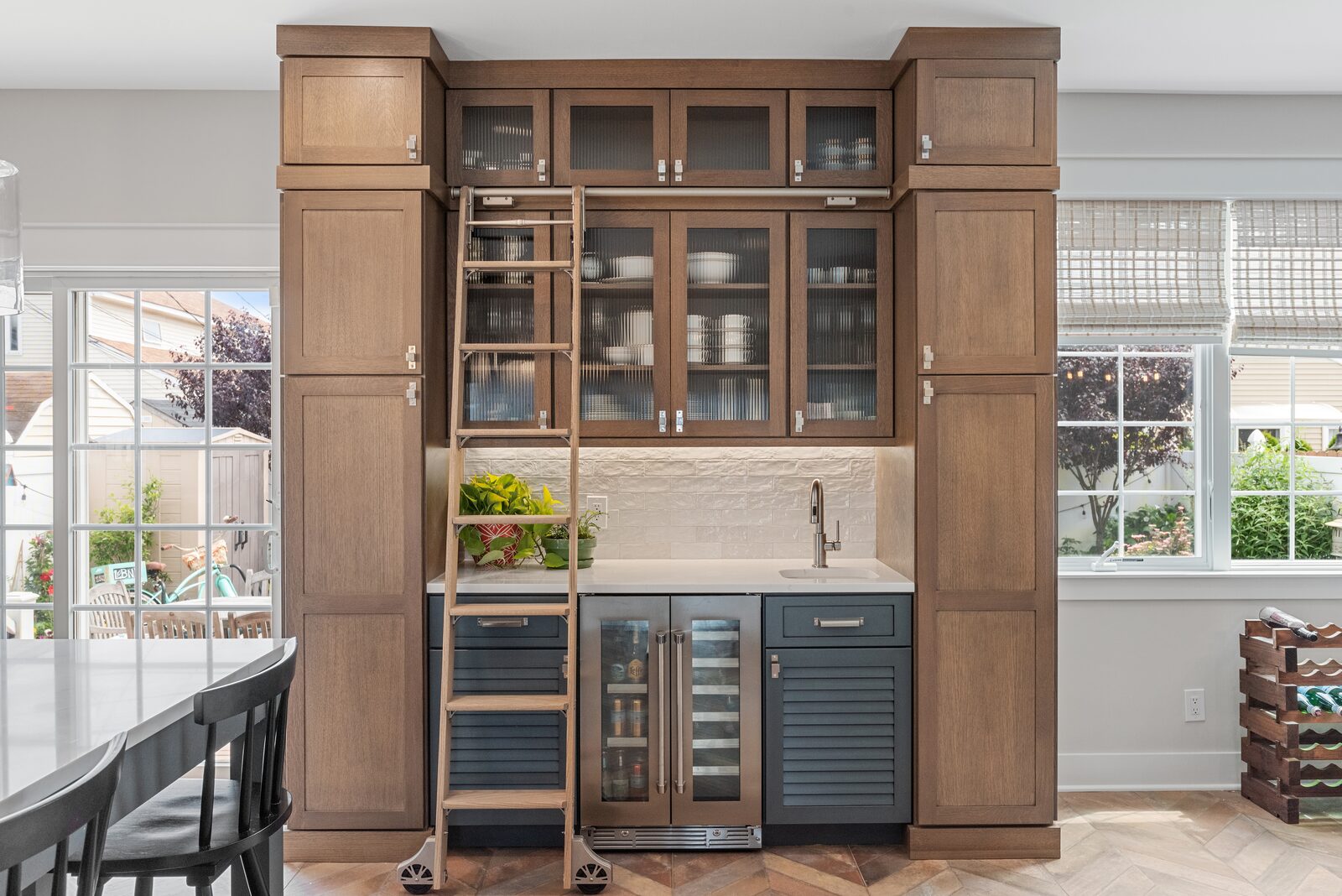 Renovated kitchen with custom cabinetry, view 174